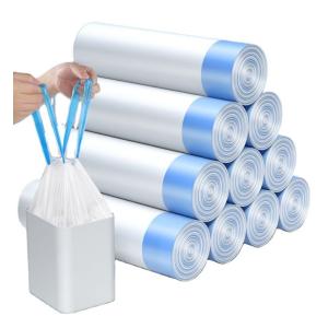 Custom Plastic Packaging Bags for Refuse Sacks and Trash Can Liners Logo