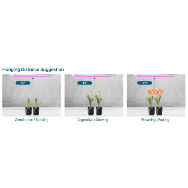 18W T8 LED Grow Tube Light 2ft 4ft Red Blue Full Spectrum LED Plant Light For Greenhouse