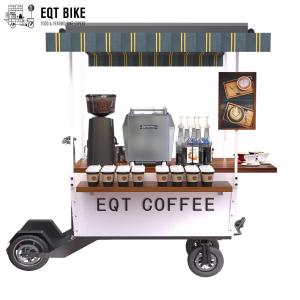 18KM/H Vending Scooter Box Structure Coffee Bike Cart
