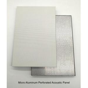 Non-combustible Seamless Metal Ceiling Microperforated Acoustic Panel Soundproof