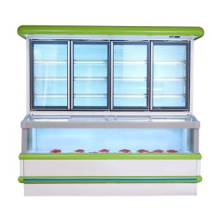 China Commercial Combination Island Display Freezer Refrigerator With Big Capacity on sale