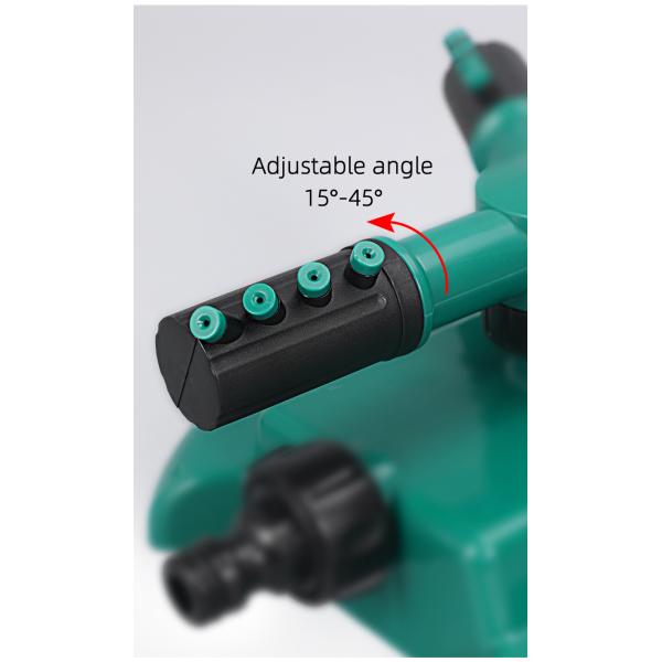 Automatic Watering Grass Lawn 3 Arms Nozzles Garden Sprinkler with Female Connection