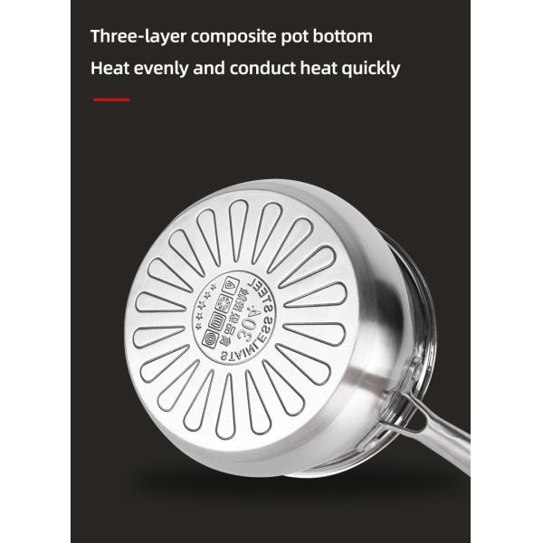 Hot Selling Cookware Set Kitchen Cookware 304 Stainless Steel Double Layer Soup Steamer Pot Ollas Cooking Pot Set