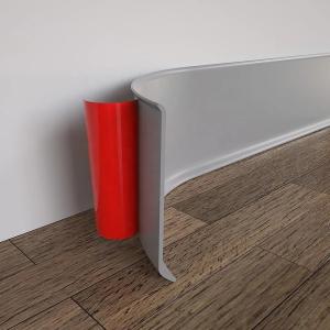 Customized Color Dry Back Vinyl Wall Base Trim with Rubber Material and Stick