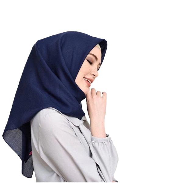 Hot Sale Custom Logo Premium Bawal Solid Hijab Scarf Malaysia Cotton Voile Headscarf Tudung Muslim Square Shawl