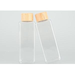 Leakproof 200ml Plastic Screw Top Bottles With Bamboo Lids