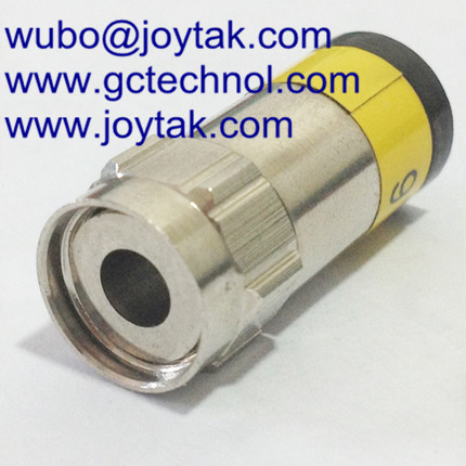 F male compression connector coaxial connector waterproof for RG59 coaxial cable