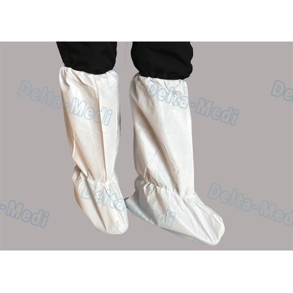 PP Polypropylene Disposable Shoe Covers Anti Dust Above Ankle To Knee