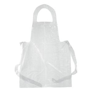 Eco Friendly White Plastic Aprons Disposable For Painting / Cooking