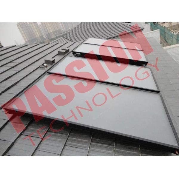 Buy Blue Titanium Flat Plate Solar Collector Pressurized Heating Panel at wholesale prices