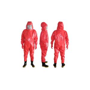 Disposable PVC XL Hazmat Chemical Refusal Suit Conjoined