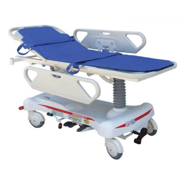 Hospital ABS Emergency Stretcher Trolley Hydraulic Adjustable For Patient