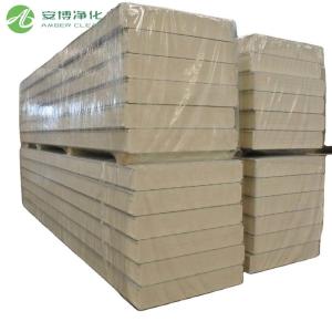 A1 Fireproof 100mm Galvanized Steel Double-Skin Wall Sandwich Panels
