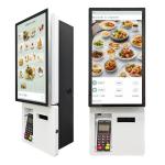 21.5'' Wall Mount White Bill Payment Kiosk Menu Display Board Pos Machine