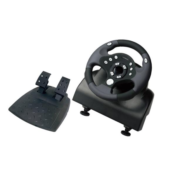 Buy Programmable Wired Racing Force Feedback Steering Wheel With Vibration at wholesale prices