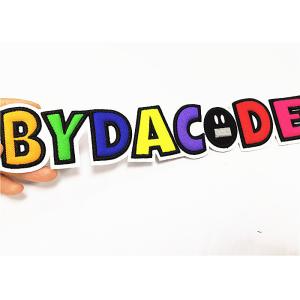 Recycled Durable 3D Embroidery Patches Merrow Border No Minimum