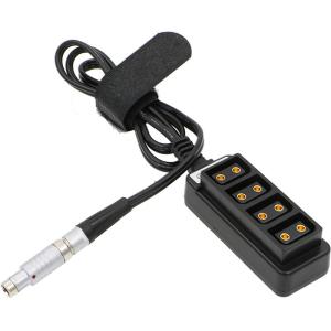 Fischer Male 3 Pin RS To 4 Port D Tap Female HUB Adapter Splitter Cable For ARRI