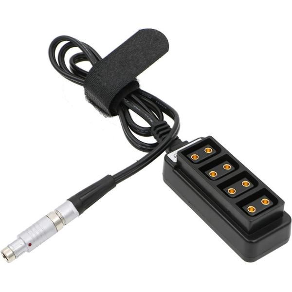 Fischer Male 3 Pin RS To 4 Port D Tap Female HUB Adapter Splitter Cable For ARRI