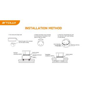 10 M Control Distance Wireless Sensor Switch for Surface Mounted Installation