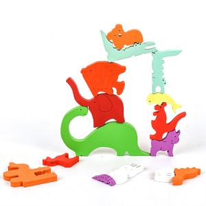 ISO Stereoscopic Wooden Animal Puzzle For Kids Early Education