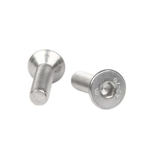 Quality Metric M6 Stainless Steel Flat Countersunk Self-Tapping Screw With Hexagon Socket Head for sale