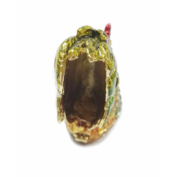 Rooster chicken jeweled trinket box with diamond for gift jewelry box