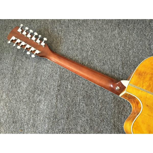 12 Strings Acoustic Guitar / guitar natural AAA Solid Spruce Body 43 inch Guitar Acoustic Fishman Pickups guitar