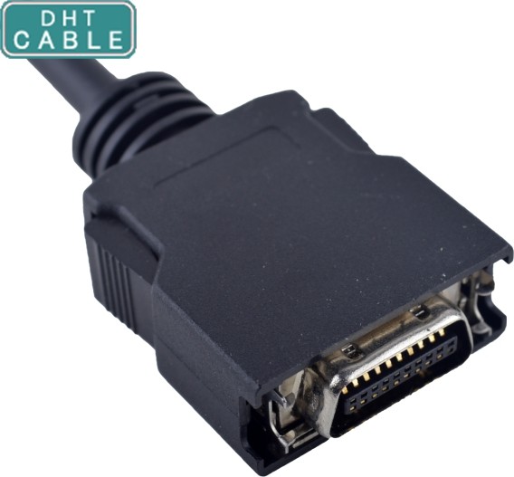 Buy Double - Shield Black Color SCSI Cable , Machine Vision Cable With OEM / ODM at wholesale prices