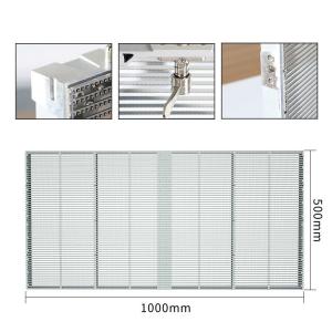 Glass Window Led Display Transparent Mesh Advertising Screen 500x1000MM