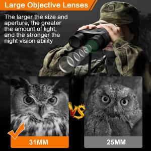 HD Image Digital Night Vision Binocular With 3in IR Lens 32G 256G Memory Card
