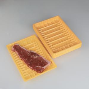 Yellow Hengmaster Plastic Disposable Vegetable Tray For Meat Seafood