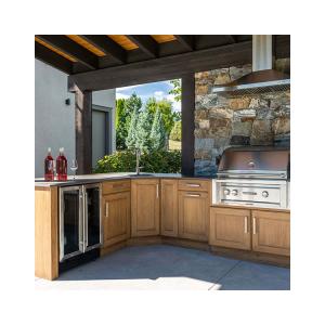China PVC Stainless Steel Outdoor Kitchen Cabinets Modern Design on sale