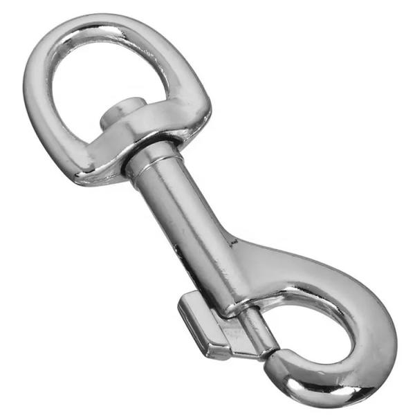 Polished Stainless Steel 316 Double Ended Bolt Snap Hook for OEM Acceptance and Finish