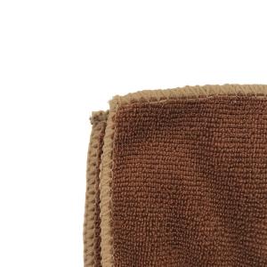 Warp Knitting Brown Microfiber Fabric 40x40 Piped 80% Polyester