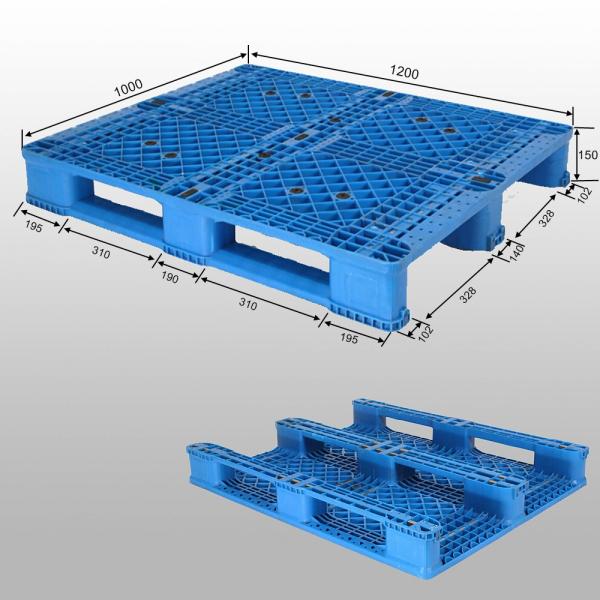 1200*1000 rack-able plastic pallet HDPE pallet