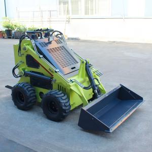 China Mini Skid Steer Loader With Backhoe and Rotating Screening Bucket for Various Terrain on sale China Mini Skid Steer Loader With Backhoe and Rotating Screening Bucket for Various Terrain on sale