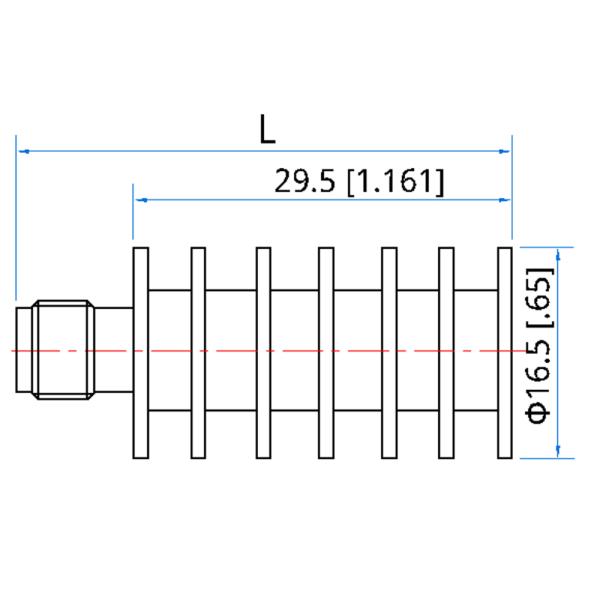 OEM High Power DC RF Dummy Load 26GHz 10W SMA Female