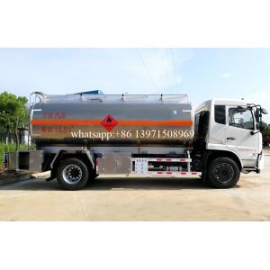 15000 Liters Water Bowser Truck Stainless Steel / Aluminum Alloy Tanker