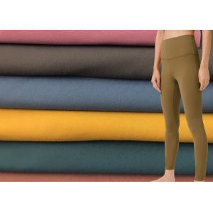 Soft Brushed Microfiber Yoga Polyester Spandex Fabric Tear Resistant