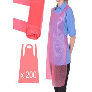 Fluid Repellent Disposable Plastic Aprons , Disposable Lab Aprons With Two