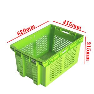 Plastic Mesh Crates Stackable Turnover Crates For Fruits And Vegetables