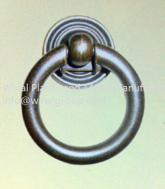Buy Round pull ring furniture handle,L63mm*W51mm,antique bronze,size & finish can be OEM. at wholesale prices