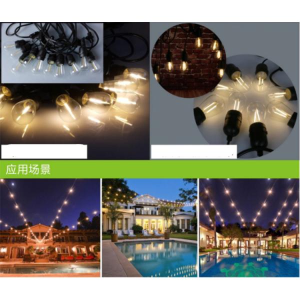 Chrisatms E27/B22 black 0.5m-10m waterproof light belts pendant Lamp /Lamp holder/ Loft Lights
