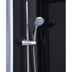 900x900x2150mm Quadrant Shower Enclosure Black 5mm