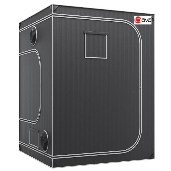 120x120x200cm Large Hydroponic Grow Tent 22mm Metal Pole 1680D Mylar 4x4 Plant