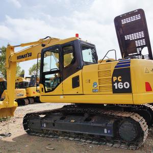 16Ton Used Komatsu Excavators Digging Machines Pc160-7