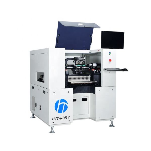 Buy Automatic SMT Pick and Place Machine with 55000 CPH Speed 26 Feeders for 600x500mm PCB Assembly at wholesale prices