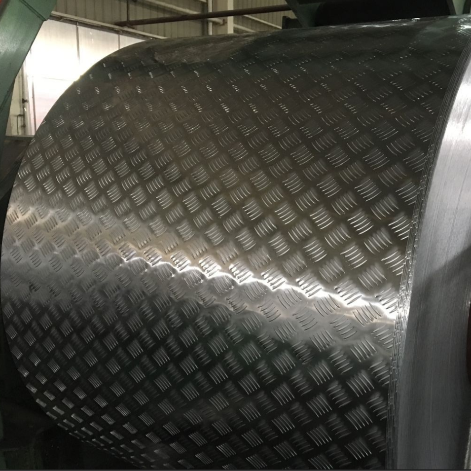 Quality Aluminum Alloy 5052 Aluminum Plate Non-Slip Deck Plate for Ships (2.0–4.0 mm | Extra-Wide Custom | Five-Rib Anti-Slip Pattern) for sale