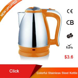 Commercial Hotel Colorful Electric Kettle Strix Controller Automatic Shut Off
