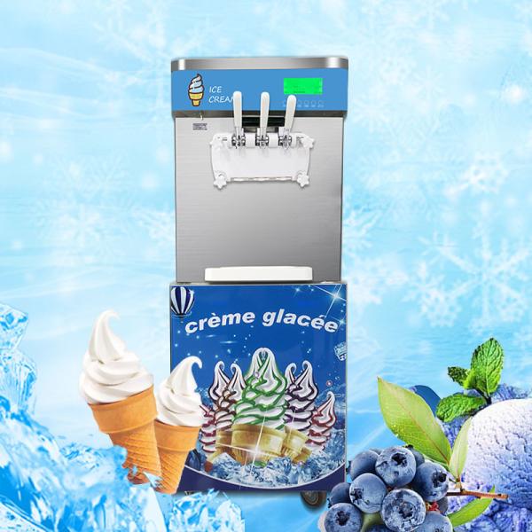 Buy 58L/H Commercial Ice Cream Machine A Glace Air Cooling Italian Gelato Maker at wholesale prices